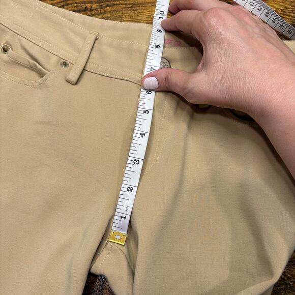 Lilly Pulitzer Size 2 Worth Skinny Pants Tan Ponte Stretch Classic Minimalist - Picture 14 of 16
